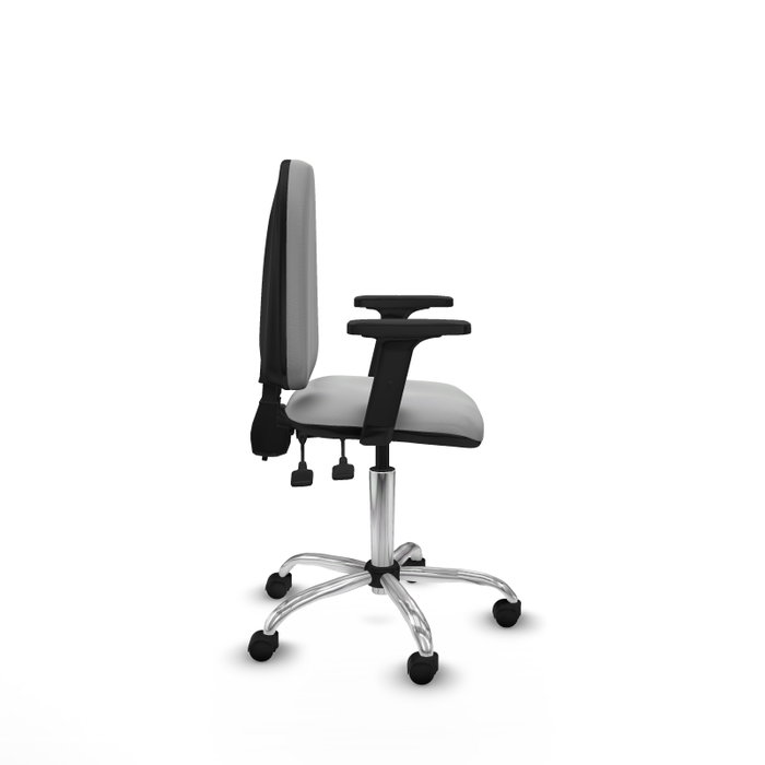 PIQUERAS Y CRESPO Silla de oficina Aýna Gris claro con mecanismo de doble maneta PIQUERAS Y CRESPO Silla de oficina Aýna Gris claro con mecanismo de doble maneta