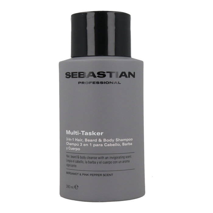 Sebastian Professionals Multitasker 3-en-1 para Hombre, Cabello, Barba y Cuerpo 280 ml