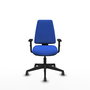 PIQUERAS Y CRESPO Silla de oficina Elche Azul con mecanismo Asincro