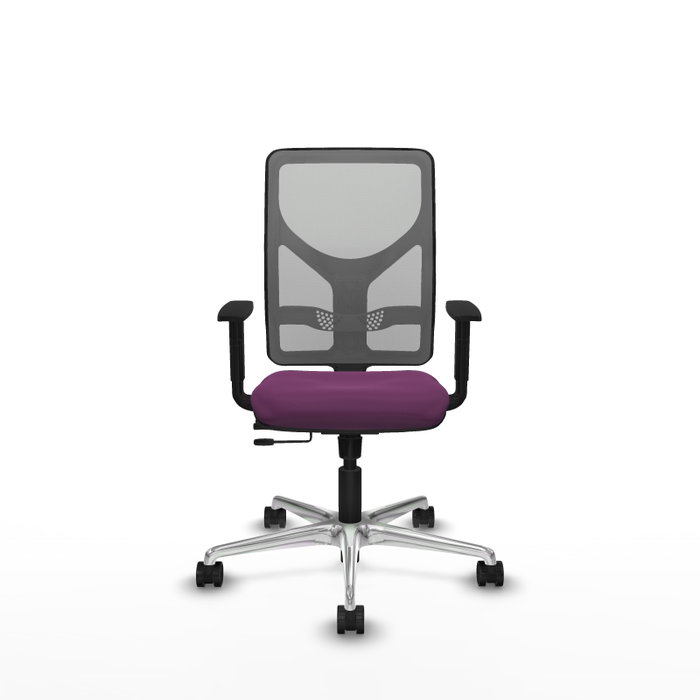 PIQUERAS Y CRESPO Silla de oficina Motilla con mecanismo Sincro/Traslack, Morado y Gris