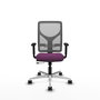 PIQUERAS Y CRESPO Silla de oficina Motilla con mecanismo Sincro/Traslack, Morado y Gris