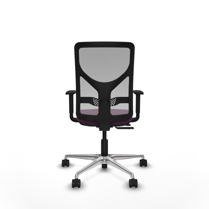 PIQUERAS Y CRESPO Silla de oficina Motilla con mecanismo Sincro/Traslack, Morado y Gris