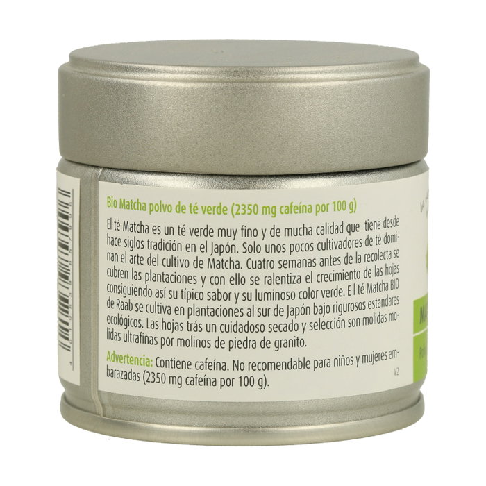 Raab Té Matcha Verde Premium Polvo 30g