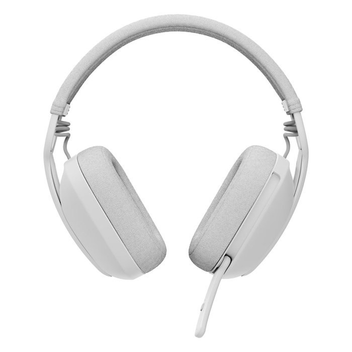 Logitech Zone Vibe 100 Auriculares Diadema Bluetooth 5.2 Inalámbricos Blanco - 20h Autonomía, Cancelación Ruido, Optimizado Teams/Meet/Zoom