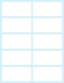 Tico E-5828 Paquete 10 Hojas de Etiquetas Blancas Adhesivas Permanentes 58x28 mm Mate