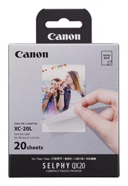 Canon XC-20L Juego de tinta con pegatinas, 20 hojas 54 x 85 mm
