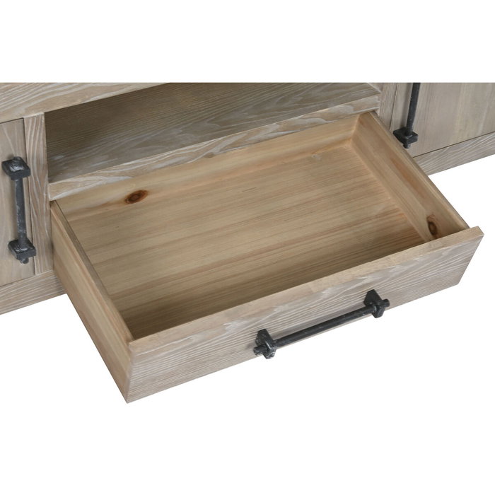 DKD Home Decor Mueble TV CHUANG ROME de Madera de Hevea y Metal 160x40x46,5 cm DKD Home Decor Mueble TV CHUANG ROME de Madera de Hevea y Metal 160x40x46,5 cm