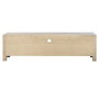 DKD Home Decor Mueble TV CHUANG ROME de Madera de Hevea y Metal 160x40x46,5 cm
