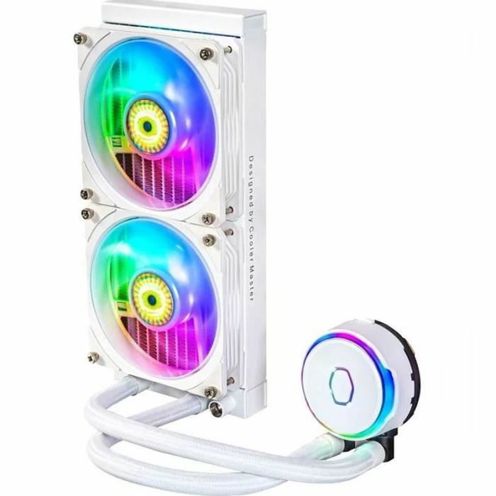 Cooler Master MasterLiquid PL240 Flux White Edition Kit de refrigeración líquida 12 cm Blanco