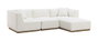 DKD Home Decor Sofá Crema 279 x 171 x 72 cm
