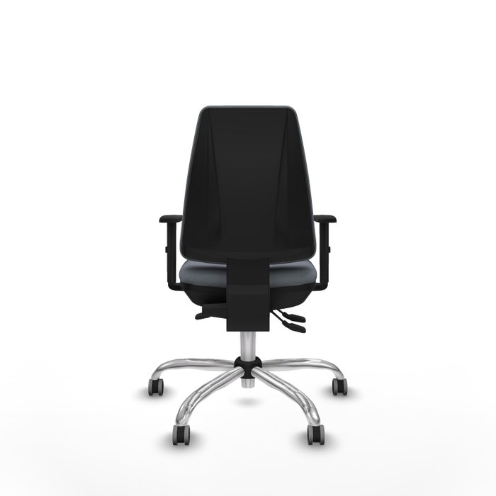 PIQUERAS Y CRESPO Silla de oficina Elche Gris con mecanismo Asincro y base cromada PIQUERAS Y CRESPO Silla de oficina Elche Gris con mecanismo Asincro y base cromada