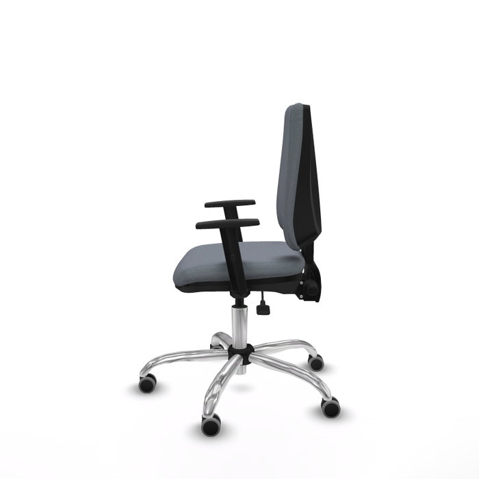 PIQUERAS Y CRESPO Silla de oficina Elche Gris con mecanismo Asincro y base cromada PIQUERAS Y CRESPO Silla de oficina Elche Gris con mecanismo Asincro y base cromada
