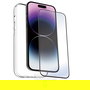 Muvit Funda Recycletek para iPhone 15 Pro Max, Material Reciclado y Protector, Pack con Glass Eco Responsable
