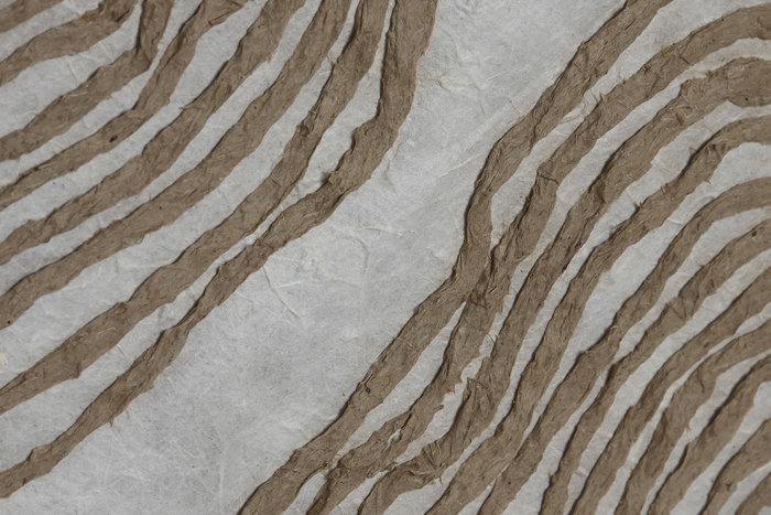 DKD Home Decor Cuadro Moderno Blanco Natural Set de 3 Piezas Cristal Papel Mache 2 x 30 x 20 cm