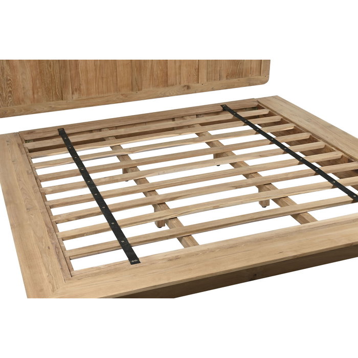 DKD Home Decor Cama Balines 200 x 180 cm en Teca, Capacidad 180x200, Dimensiones 200 x 75 x 180 cm