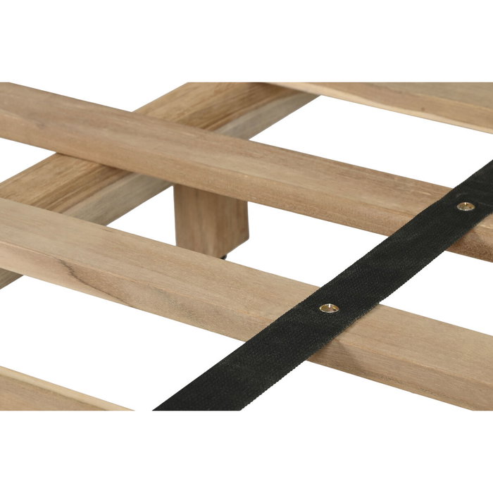 DKD Home Decor Cama Balines 200 x 180 cm en Teca, Capacidad 180x200, Dimensiones 200 x 75 x 180 cm