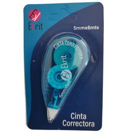 Ekrit Cinta Correctora Blister de 5 mm x 6 m, Seca y de Inmediata Reescribilidad, Pack de 24 Unidades, No se Fotocopia (Set de 24)