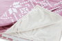 DKD Home Decor Alpina Manta de Navidad Rosa y Blanco 170 x 130 cm (2 Unidades)