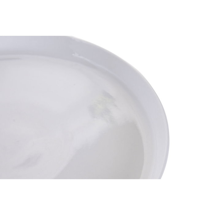 DKD Home Decor Set de Vajilla 18 Piezas de Porcelana Blanca