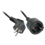 Lindy 30245 Cable de Extensión 5m con 2 Salidas AC C13, Negro