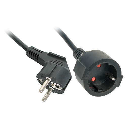 LINDY Cable de extensión Schuko 5m Negro 30245