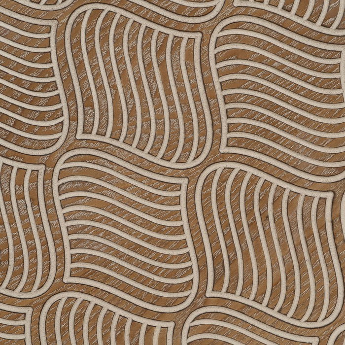 Mesita Natural-Negro Metal-Madera 69 X 69 X 52,50 cm