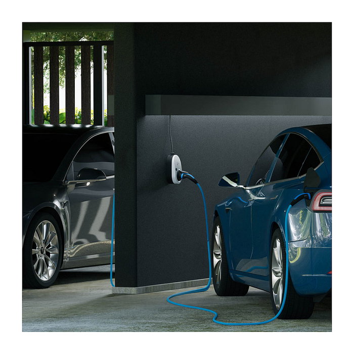 go-eCharger Wallbox Gemini Cargador Eléctrico 11kW Trifásico con Cable 1.8m Type 2 Blanco