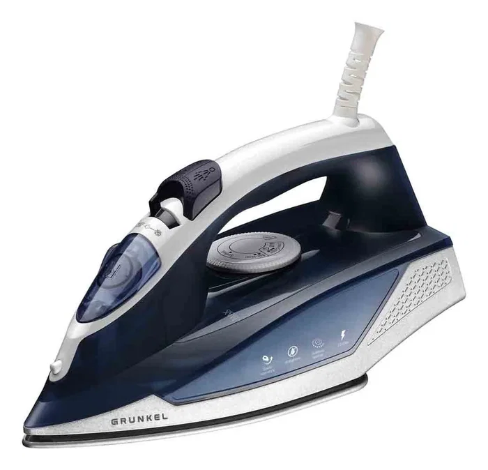 Grunkel PL-22NS Plancha de Vapor y Seco, 2200W, Vapor 120 g/min, Suela Acero Inoxidable Antical, Función Anti-Goteo y Espray, Color Azul Grunkel PL-22NS Plancha de Vapor y Seco, 2200W, Vapor 120 g/min, Suela Acero Inoxidable Antical, Función Anti-Goteo y Espray, Color Azul