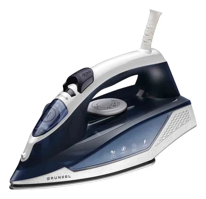 Grunkel PL-22NS Plancha de Vapor y Seco, 2200W, Vapor 120 g/min, Suela Acero Inoxidable Antical, Función Anti-Goteo y Espray, Color Azul Grunkel PL-22NS Plancha de Vapor y Seco, 2200W, Vapor 120 g/min, Suela Acero Inoxidable Antical, Función Anti-Goteo y Espray, Color Azul