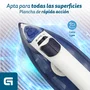 Grunkel PL-22NS Plancha de Vapor y Seco, 2200W, Vapor 120 g/min, Suela Acero Inoxidable Antical, Función Anti-Goteo y Espray, Color Azul