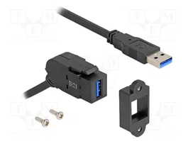 DeLOCK 67153 Módulo Keystone USB-A 5 Gbps de 45° a USB-A con cable de 30 cm