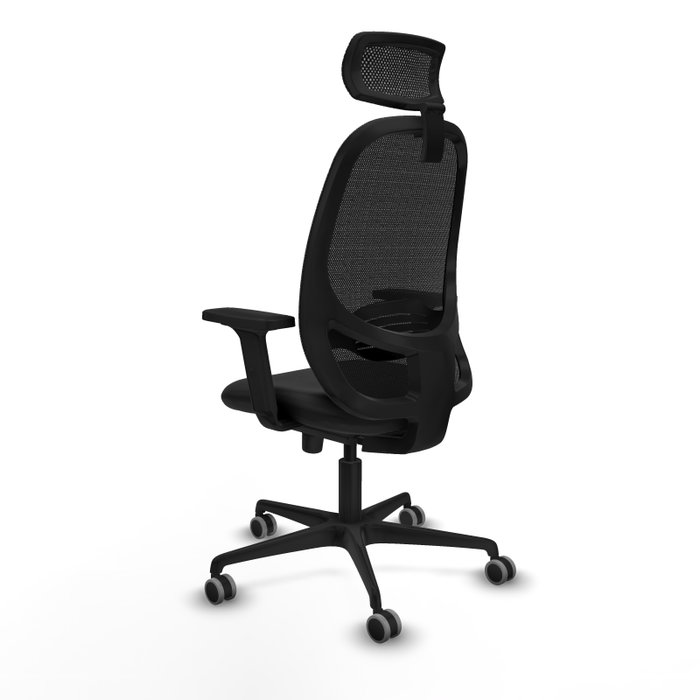 PIQUERAS Y CRESPO Silla de oficina Cilanco con mecanismo Sincro, Negro