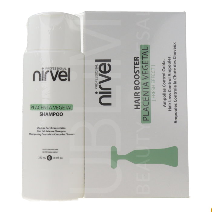 Nirvel Placenta Vegetal Ampollas Control Caída 10x10ml