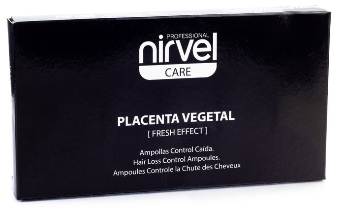 Nirvel Placenta Vegetal Ampollas Control Caída 10x10ml