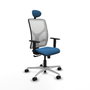 PIQUERAS Y CRESPO Silla de oficina Motilla Azul claro y Blanco