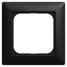 BUSCH-JAEGER Marco 1-fach Rahmen Busch-balance® 2CKA001725A1568 Negro Mate Plástico Convencional IP20
