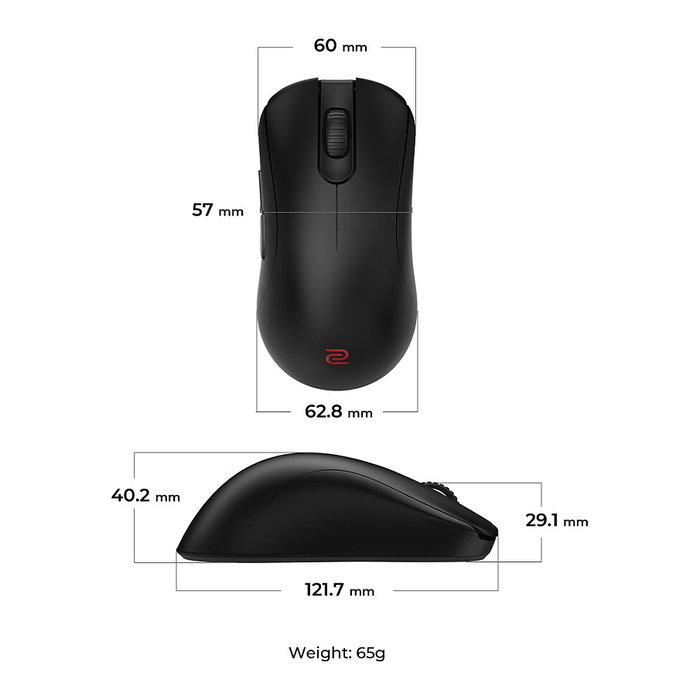 Zowie ZA13-DW 4K Ratón Inalámbrico Gaming Negro