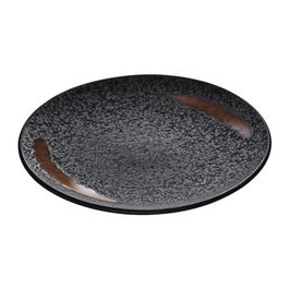 BAUSCHER Plato Llano Redondo Lava PLAYGROUND 15 cm - Vajilla de Superficie Áspera y Brillante (Set de 6)