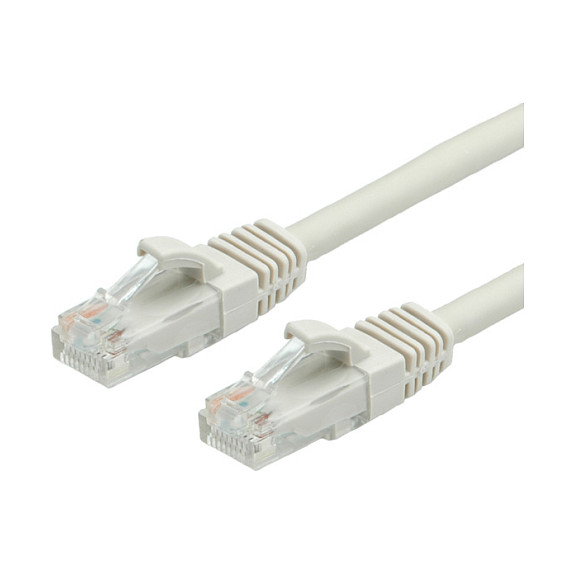 VALUE Patchkabel de red Cat.6 Clase E UTP LSOH gris 2 m (RJ-45 macho a macho, U/UTP, 24 AWG)