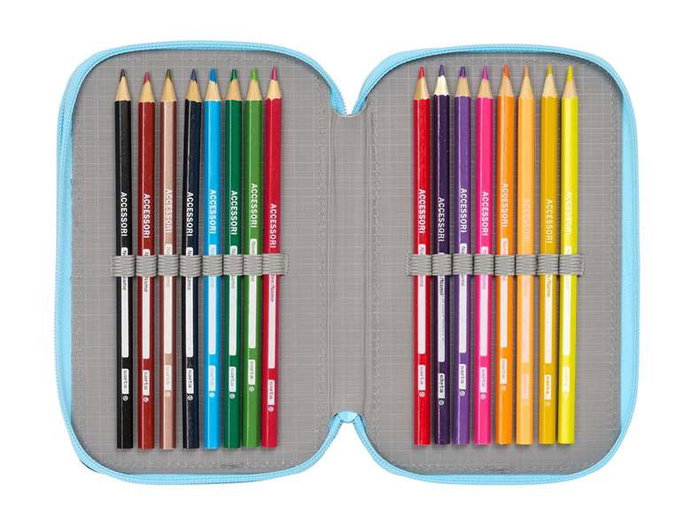 Safta Plumier escolar triple 37 piezas Snoopy love con 3 cremalleras 195x125x55 mm Safta Plumier escolar triple 37 piezas Snoopy love con 3 cremalleras 195x125x55 mm