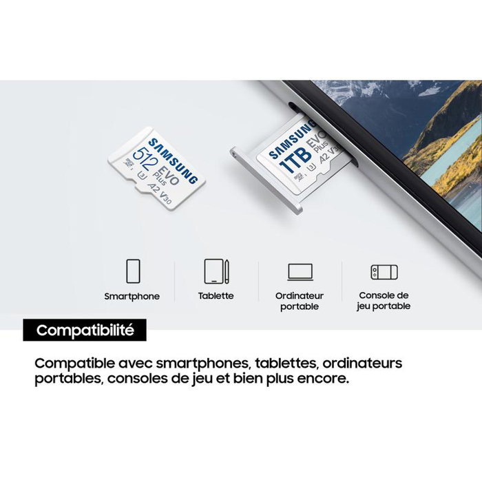Samsung EVO Plus MB-MC512S 512 GB microSDXC Samsung EVO Plus MB-MC512S 512 GB microSDXC