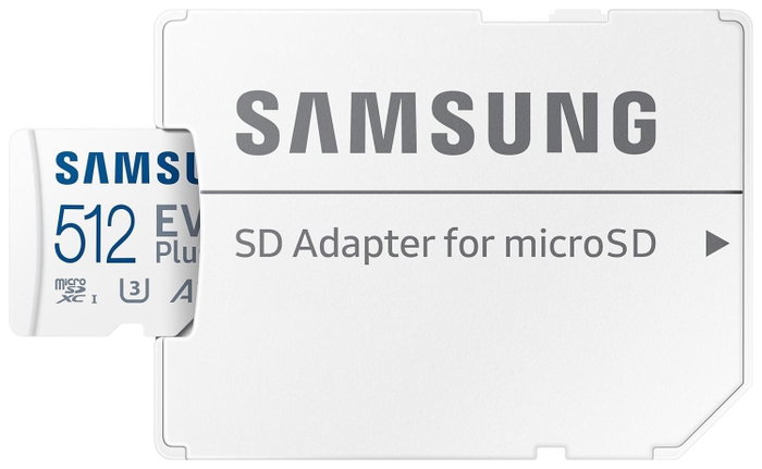 Samsung EVO Plus MB-MC512S 512 GB microSDXC con Adaptador SD Samsung EVO Plus MB-MC512S 512 GB microSDXC con Adaptador SD