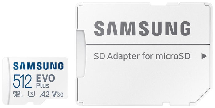 Samsung EVO Plus MB-MC512S 512 GB microSDXC con Adaptador SD Samsung EVO Plus MB-MC512S 512 GB microSDXC con Adaptador SD