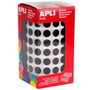 Apli Gomets Permanentes Redondos Ø10,5mm Negro 5.192 uds.