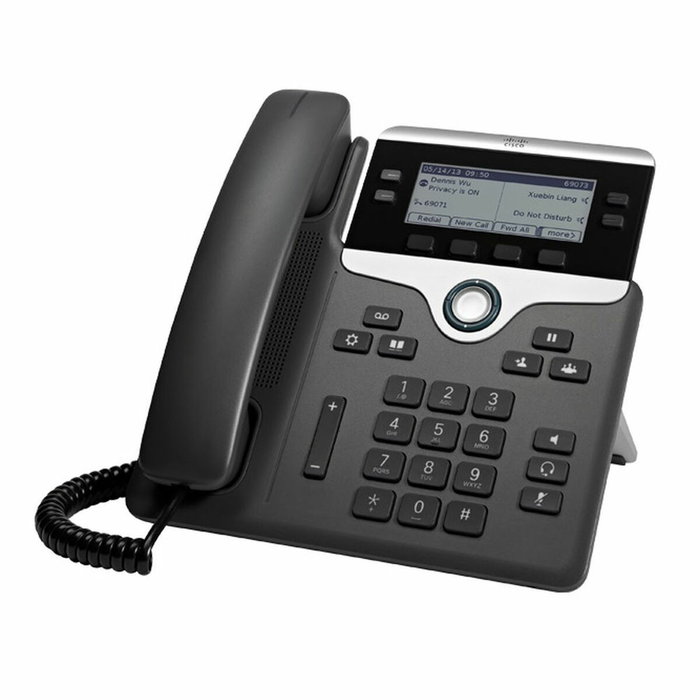 Cisco 7841 Teléfono IP Negro, Plata con 4 líneas y pantalla LCD