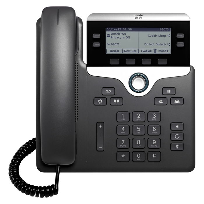 Cisco Teléfono IP UC PHONE 7841 Negro Plata