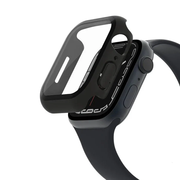 Belkin ScreenForce Protector de Pantalla de Vidrio Templado para Apple Watch Series 4, 5, 6, 7, 8, 9 y SE (44/45mm) - Negro