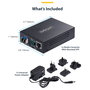 StarTech.com MCM1110SMLC20 Convertidor de Medios Fibra Óptica Monomodo, Gigabit 10/100/1000 Mbps a 1000Base-LX LC, 20 km, Carcasa de Metal, TAA, Negro