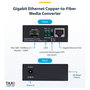 StarTech.com MCM1110SMLC20 Convertidor de Medios Fibra Óptica Monomodo, Gigabit 10/100/1000 Mbps a 1000Base-LX LC, 20 km, Carcasa de Metal, TAA, Negro