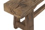 DKD Home Decor Banco de Madera Reciclada Marrón 152,5x28x45 cm